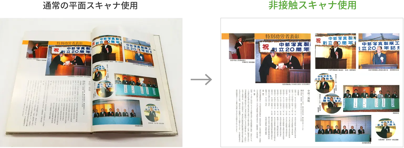 写真：フラットベッドスキャナ