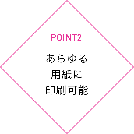 point2 あらゆる用紙に印刷可能